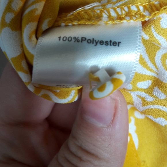 Stitch Fix 41 Hawthorn Yellow Fleur De Lis Top - Picture 8 of 8